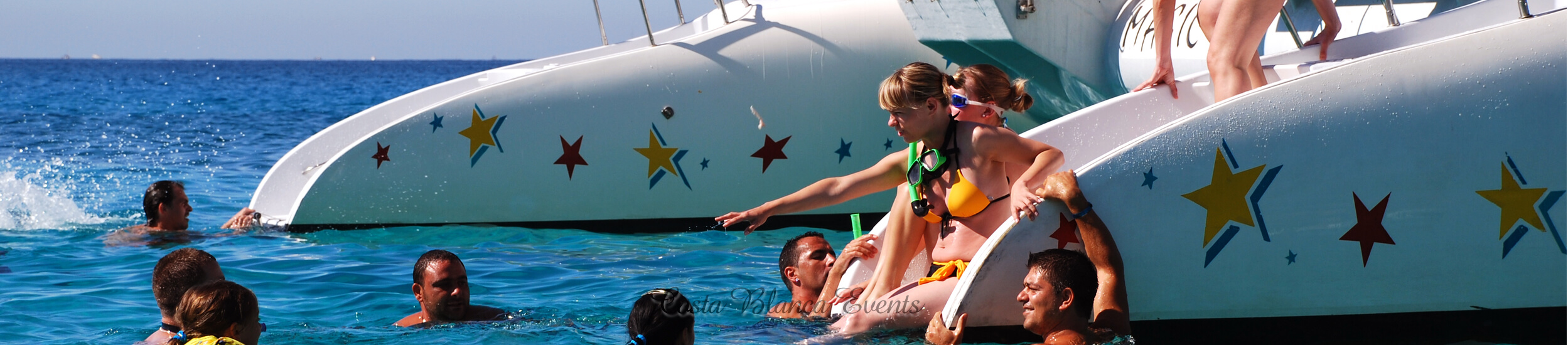 Een catamaran excursie de dag na uw bruiloft in Spanje is gewoon uniek!